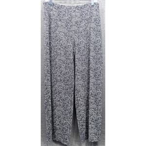 J JILL Wearever Womens Pants - Black/White, Smooth Fit, Slim Ankle, Size Small